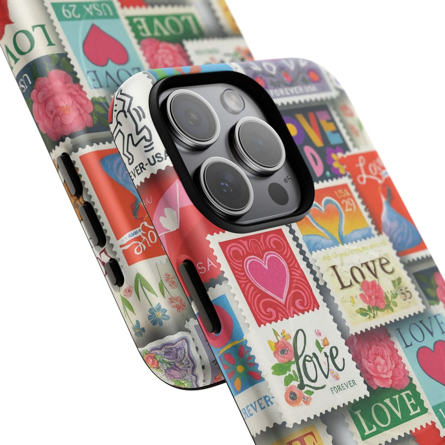 Vintage Romantic Love Stamp iPhone Case | Tough Protection + MagSafe  Shamo's