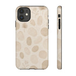 Neutral Pebble Pattern Tough iPhone Case - Shamo's