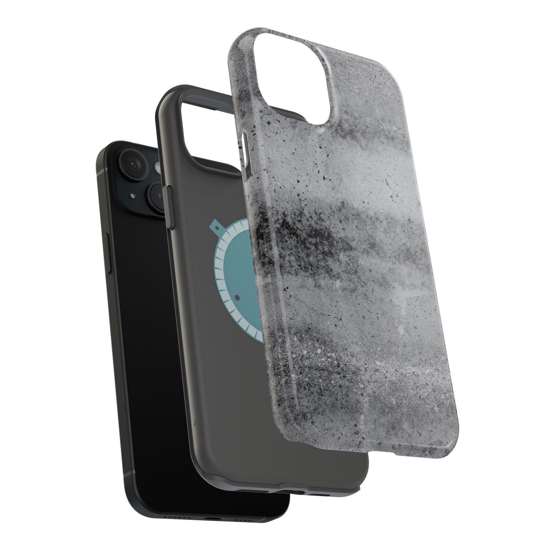 Concrete Pattern iPhone Case with Magsafe Compatibility