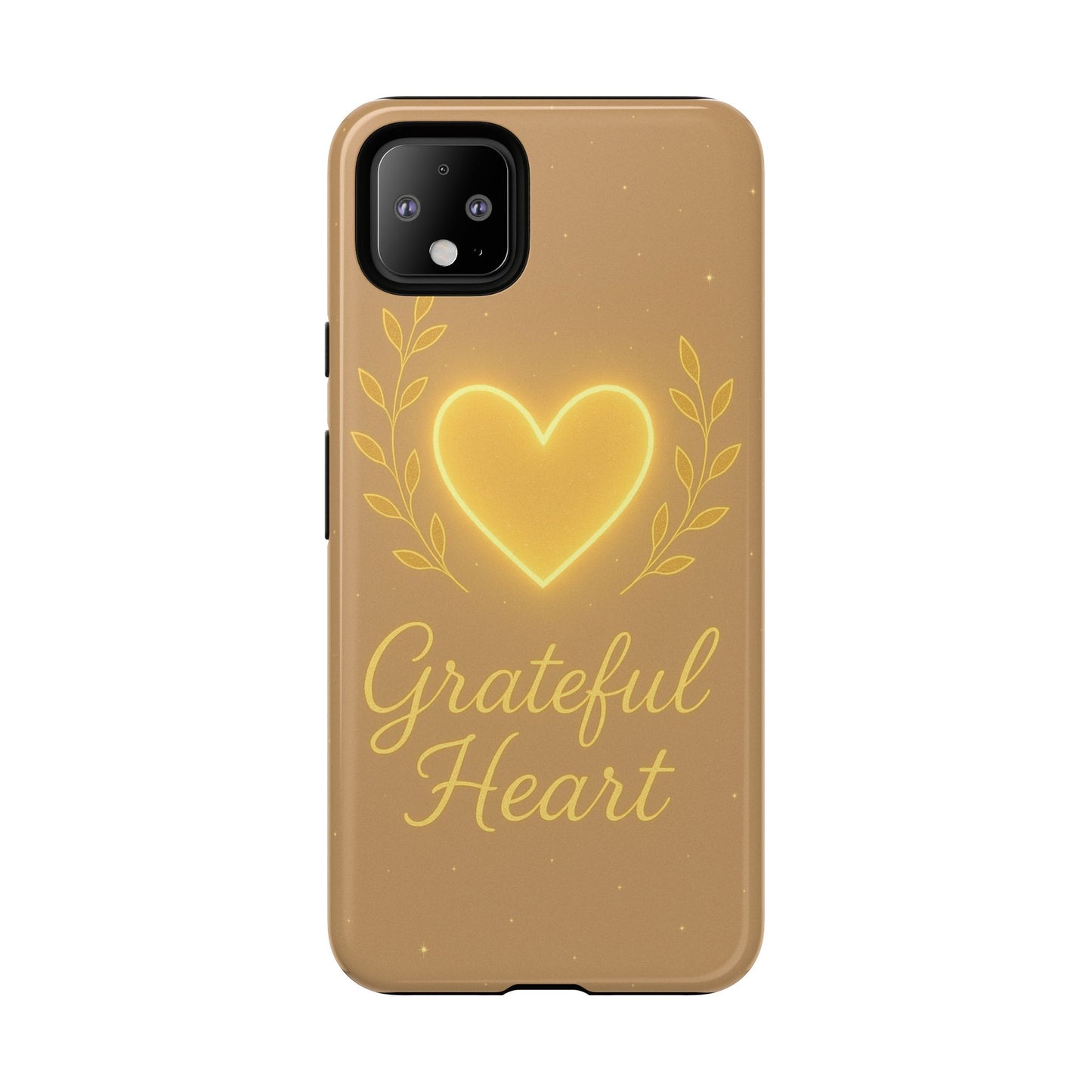 Grateful Heart iPhone Case — Warm Neon Heart