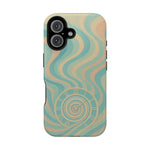 “Flow of Time” iPhone Case with MagSafe Compatibility  Shamo's iPhone 16 / Matte