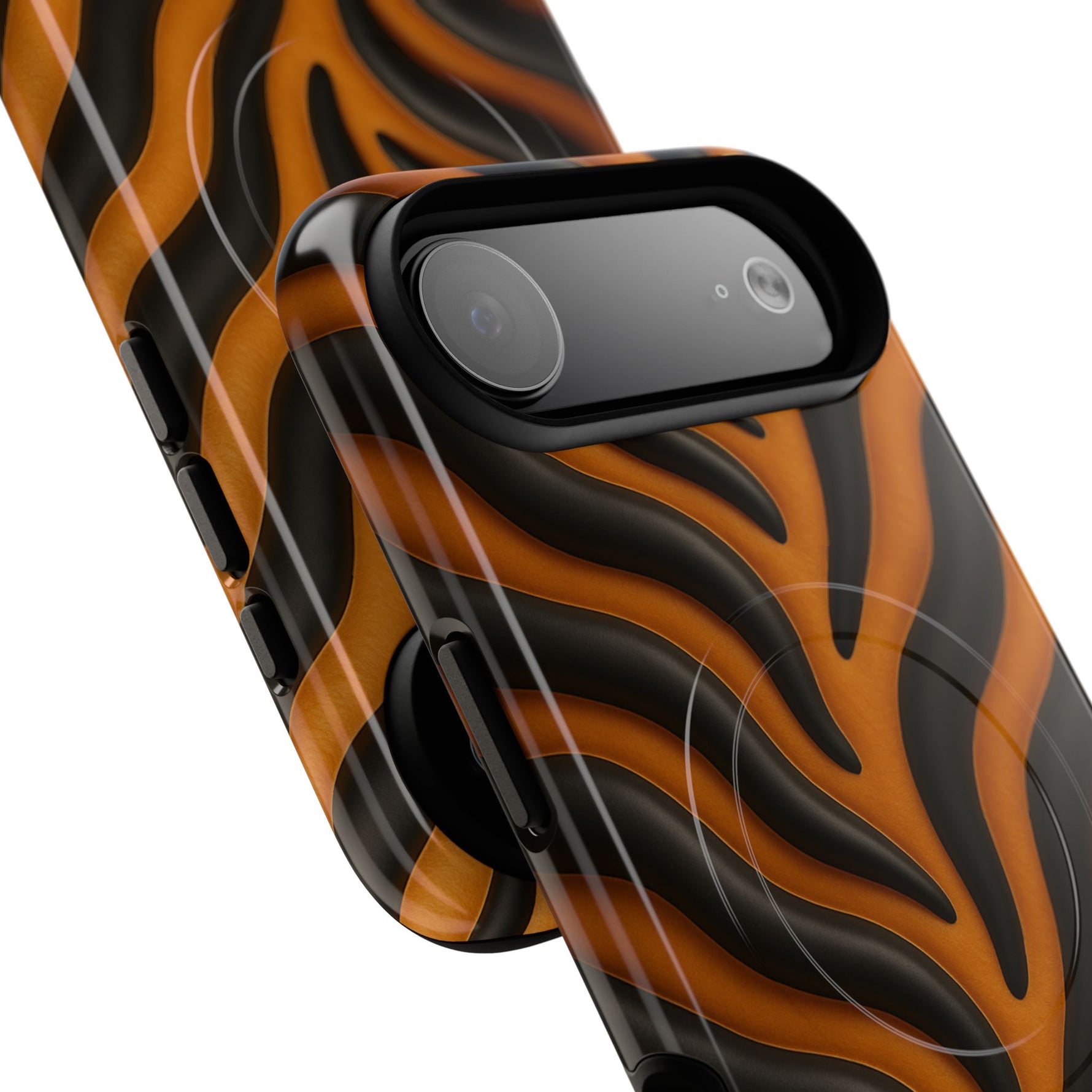 Fierce Tiger Striped iPhone Case - Works with MagSafe - Shamo's