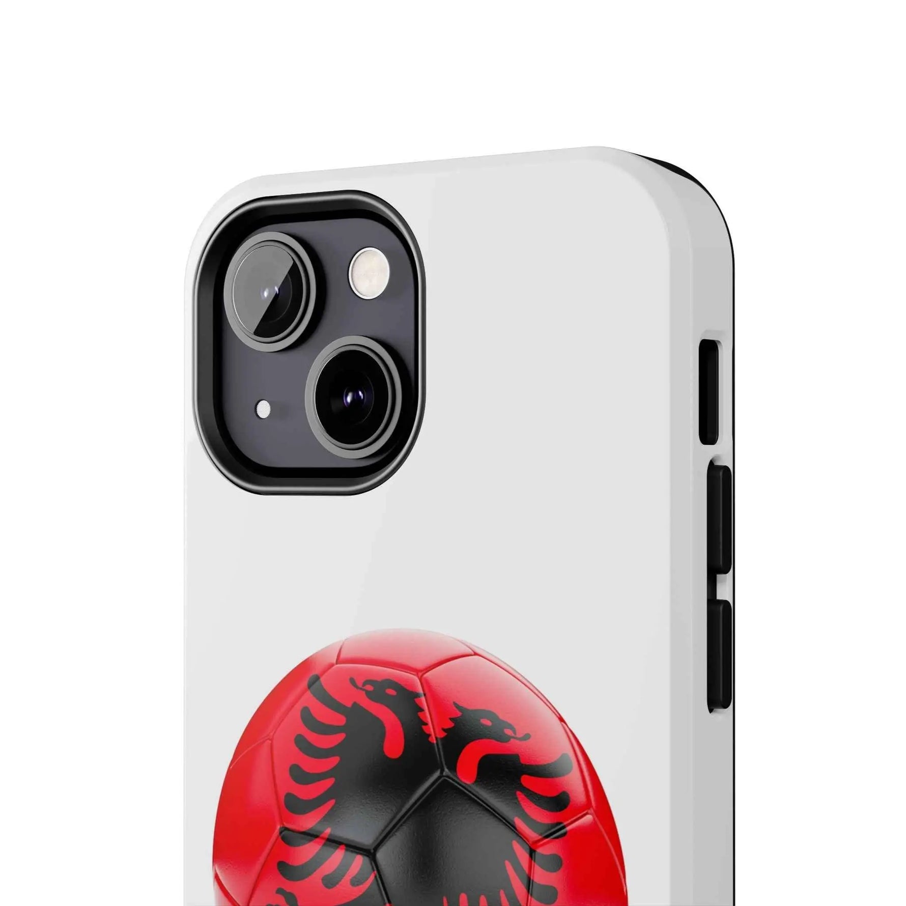 Tough Phone Cases with Albanian soccer flag