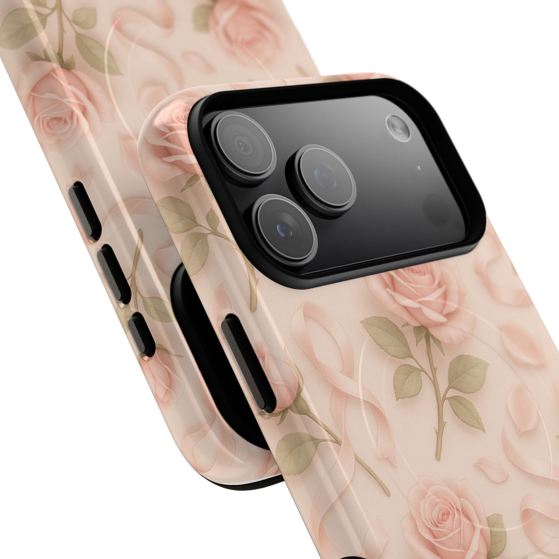 Blush Roses and Ribbons 3D iPhone Case | MagSafe - Shamo's