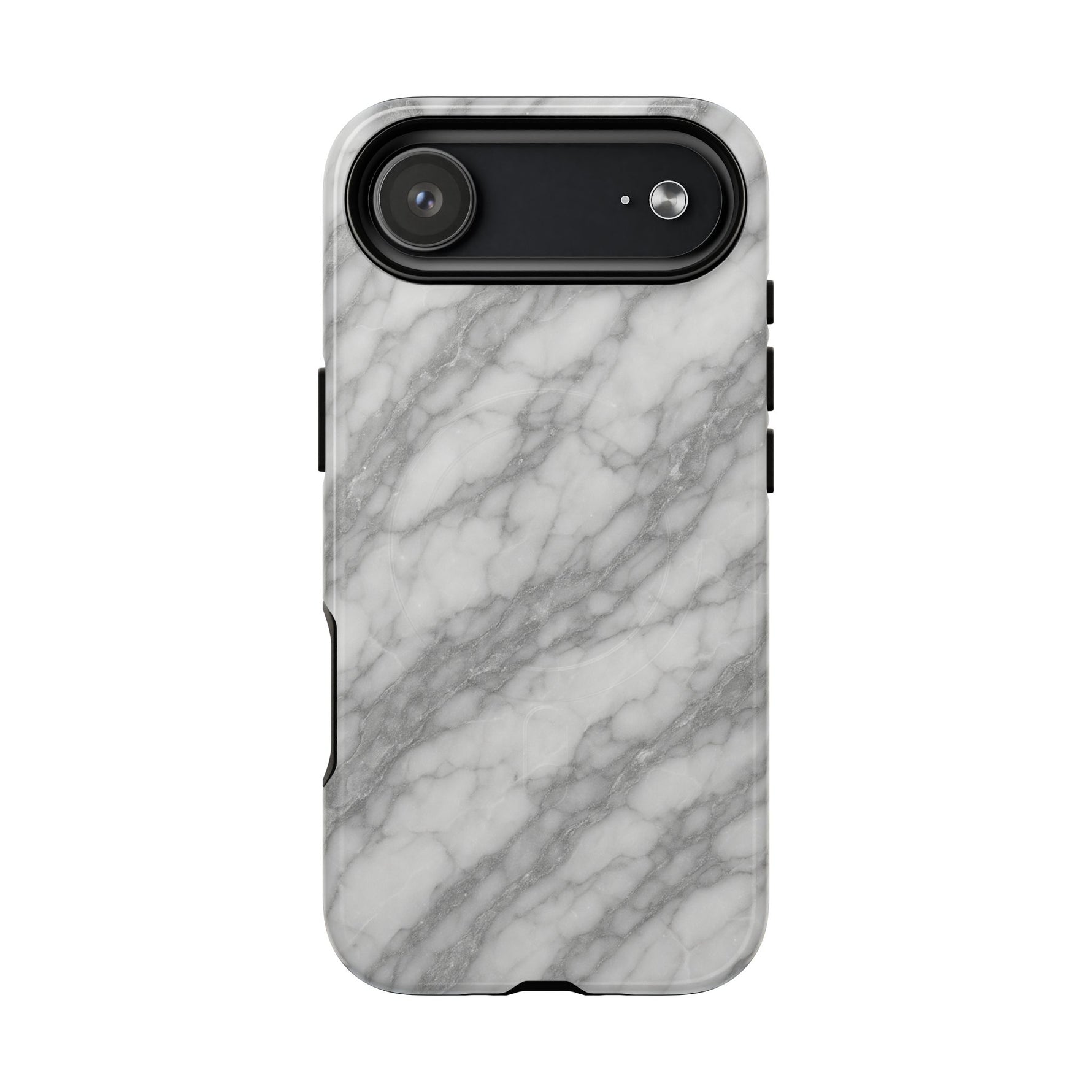 Silver Mist Marble iPhone Case with MagSafe - Shamo's