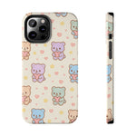 Cute Pastel Bear Impact Phone Case | Heart & Star Kawaii Pattern  Shamo's iPhone 12 Pro Max