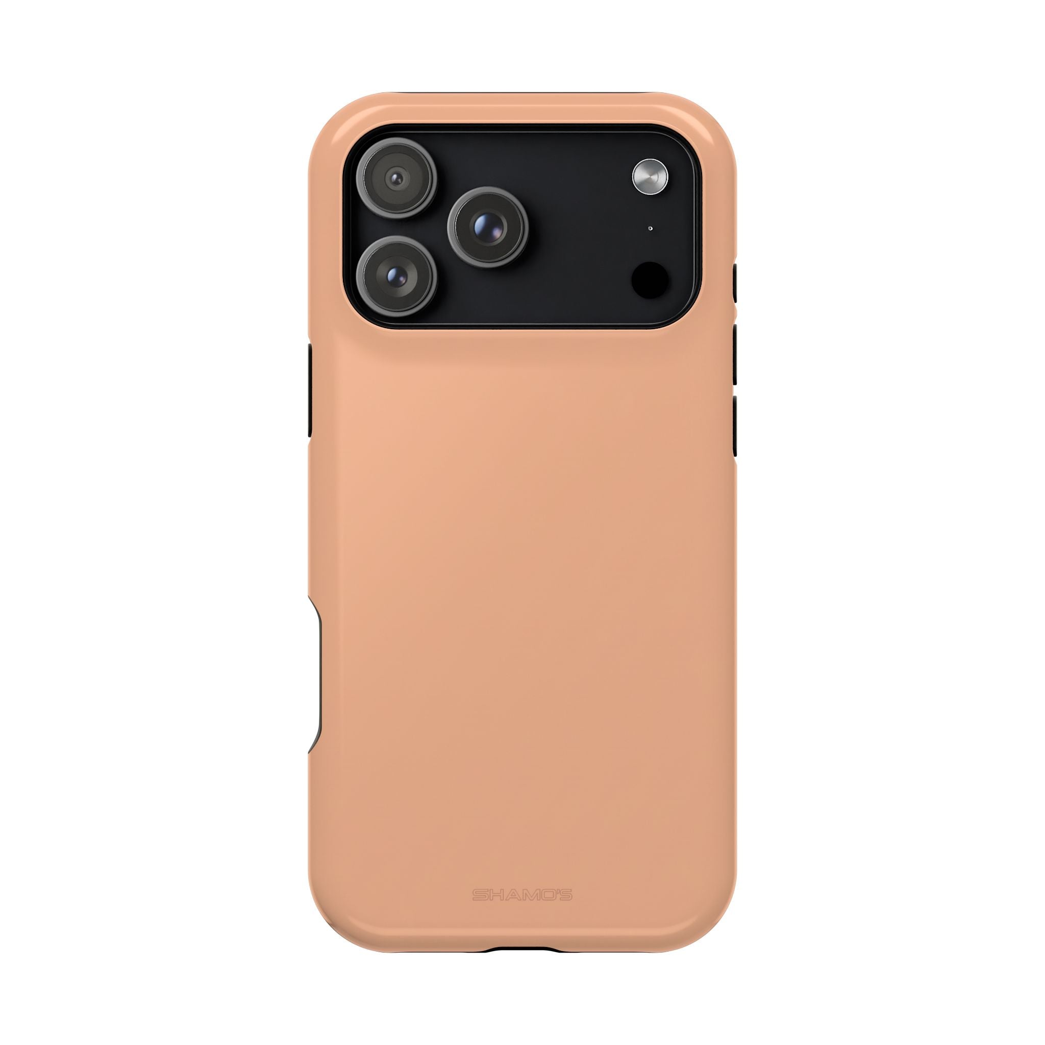 Peach Sorbet Solid Color MagSafe-Compatible Impact-Resistant iPhone Case - iPhone 17 Pro Max / Glossy - Shamo's