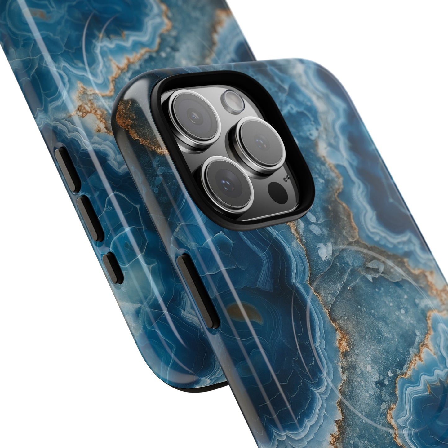 Blue Agate Marble iPhone Case —with MagSafe