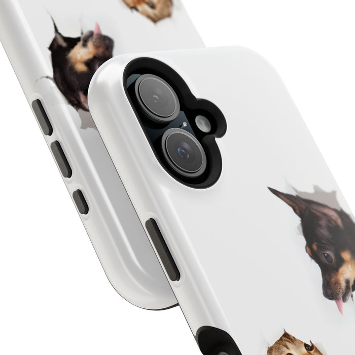 Impact-Resistant Cases with a cat and a dog