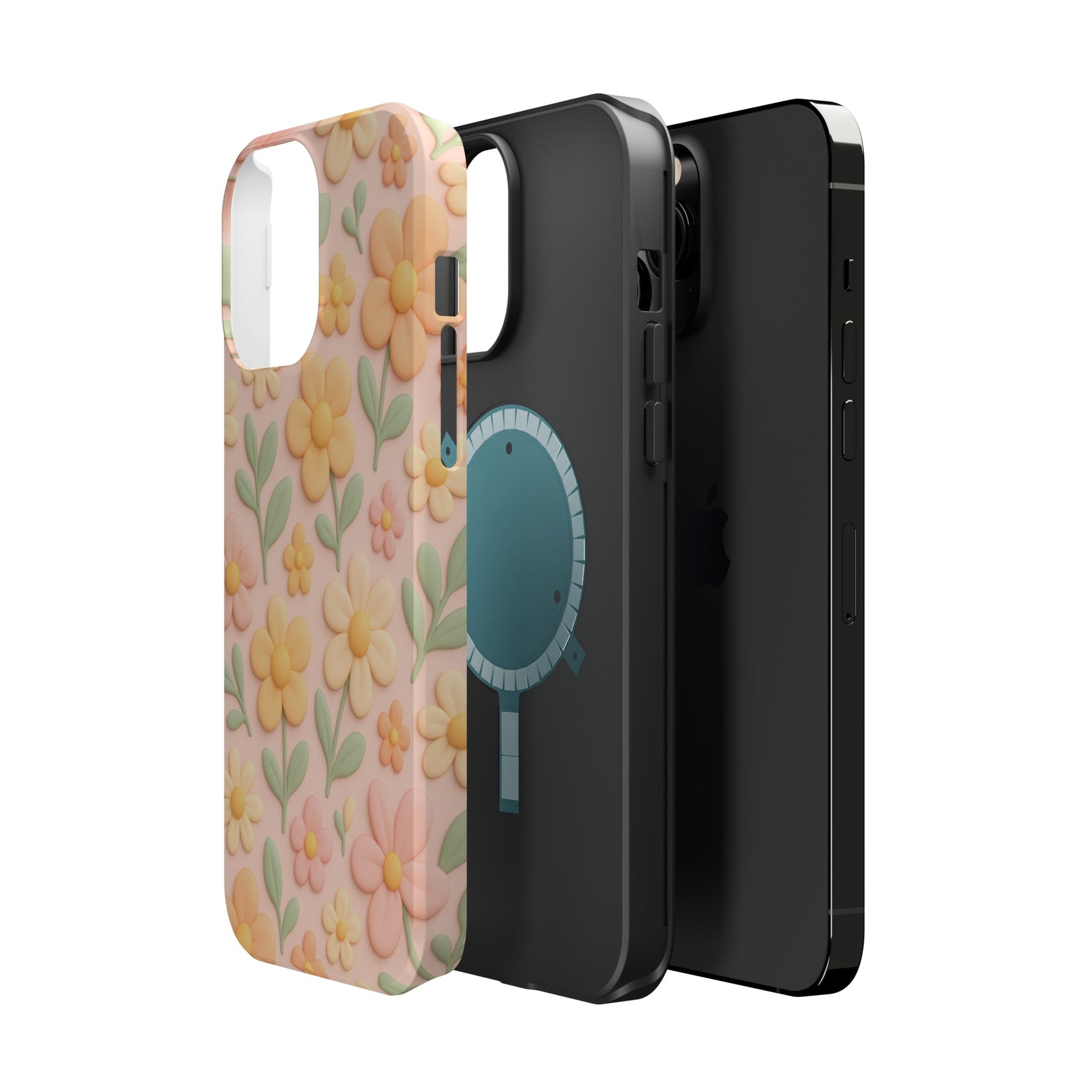 Vintage Floral 3D iPhone Case | MagSafe Compatible - Shamo's