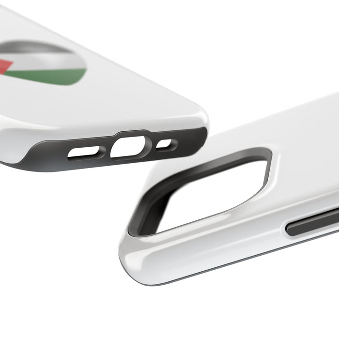 MagSafe Tough Cases with Palestinian flag in heart shape