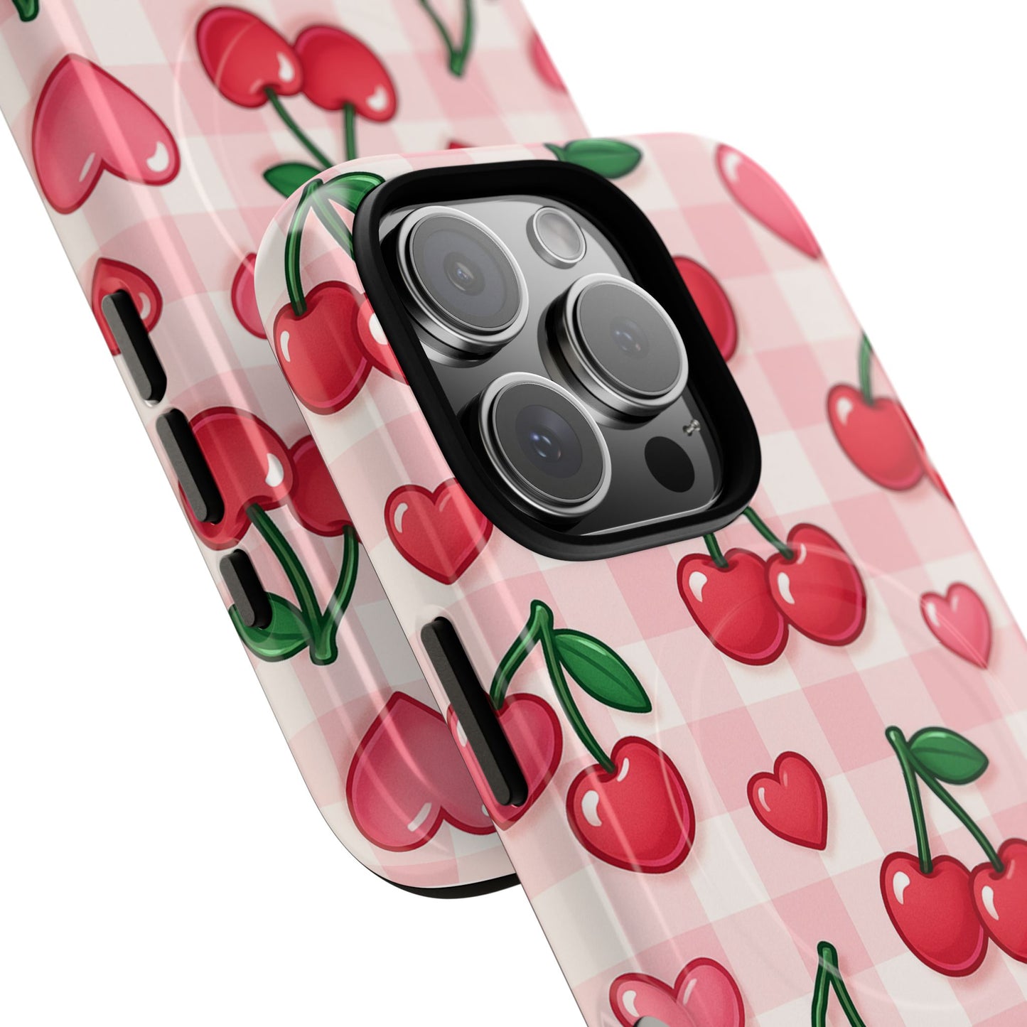 Y2K Cherries & Hearts iPhone Case | MagSafe