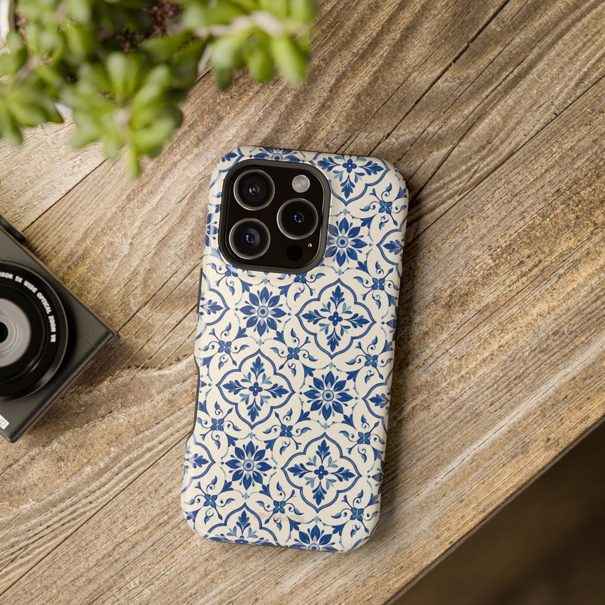 Lisbon Tile – Blue Ornamental MagSafe Phone Case