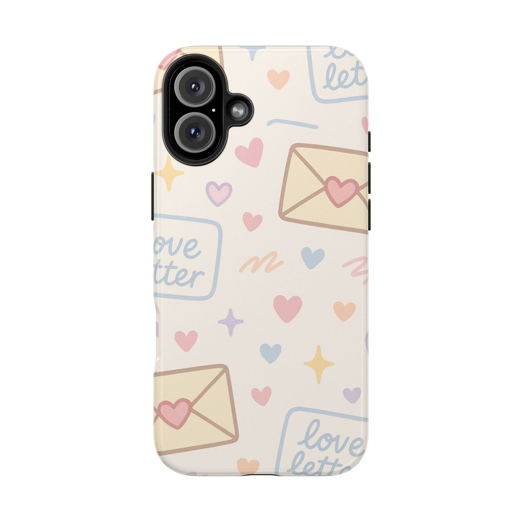 Pastel Love Letter Hearts Impact Phone Case  Shamo's iPhone 16 Plus