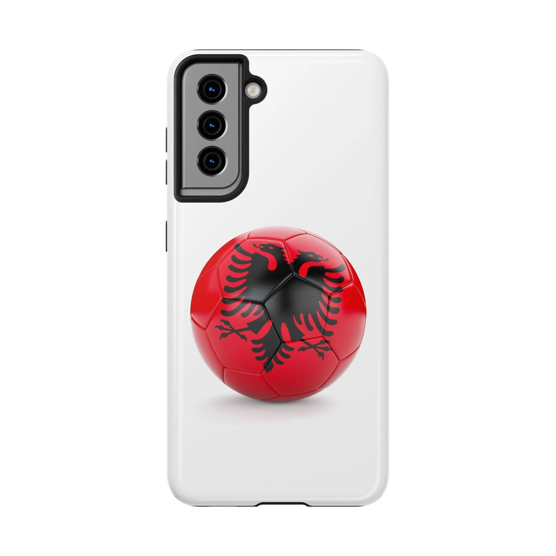 Tough Phone Cases with Albanian soccer flag - Shamo's