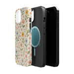 Floral Garden Impact iPhone Case with MagSafe compatibility  Shamo's