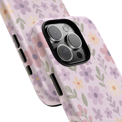 Floral Magnetic | Compatible with MagSafe Phone Case - Stylish and Durable Protection