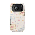 Pastel Love Letter Hearts Impact Phone Case  Shamo's iPhone 17 Pro