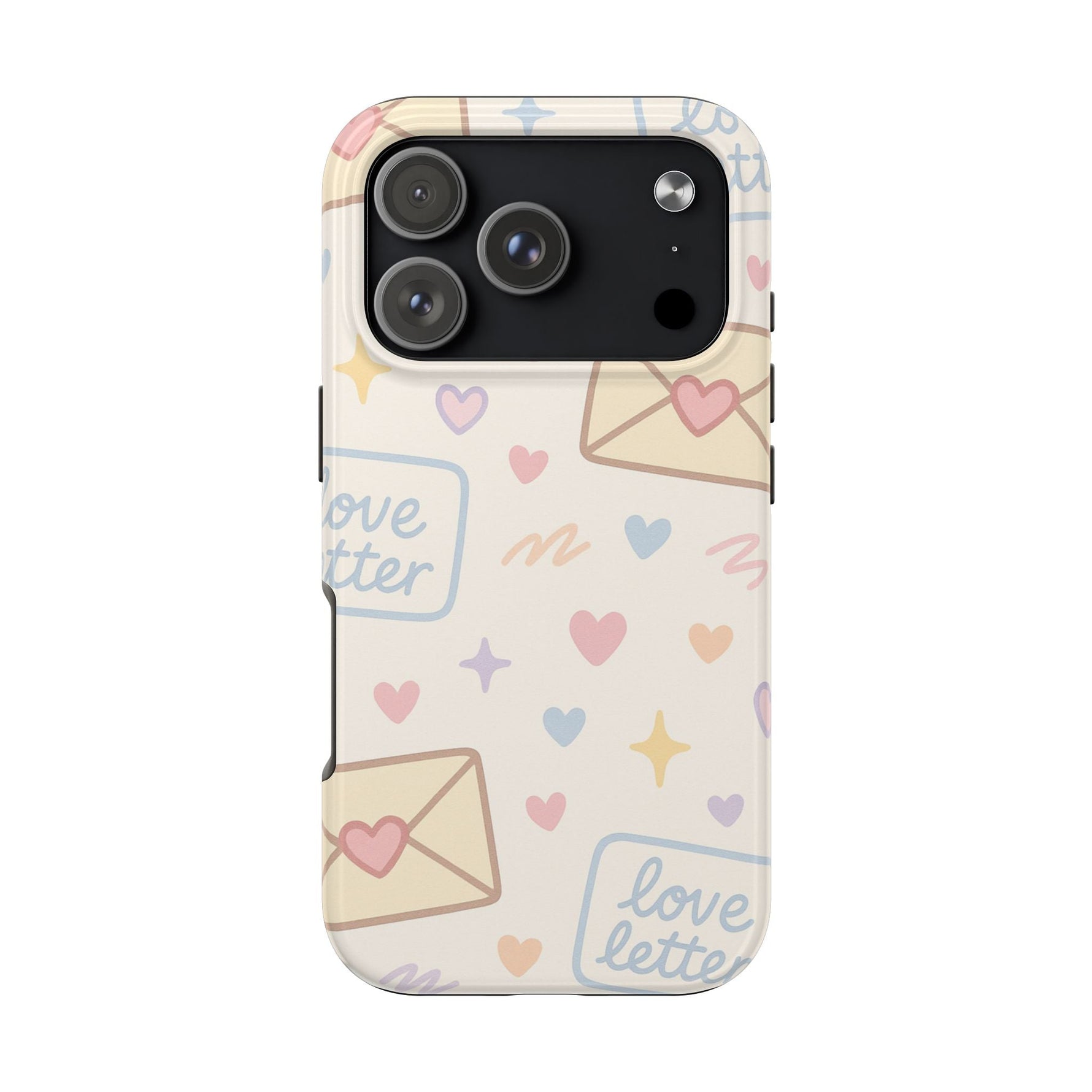 Pastel Love Letter Hearts Impact Phone Case  Shamo's iPhone 17 Pro