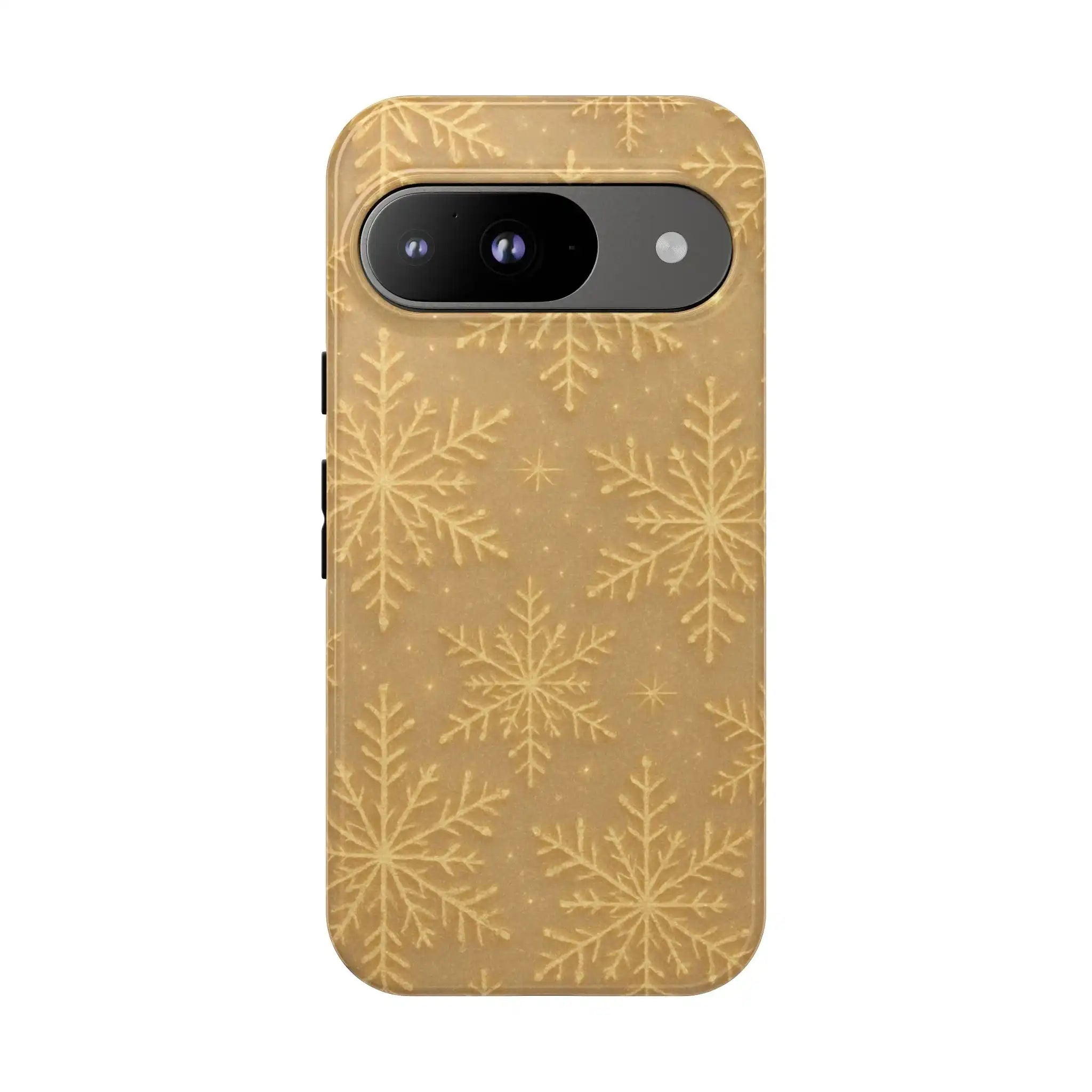 Golden Snowflake Holiday Phone Case  Shamo's Google Pixel 9 / Glossy