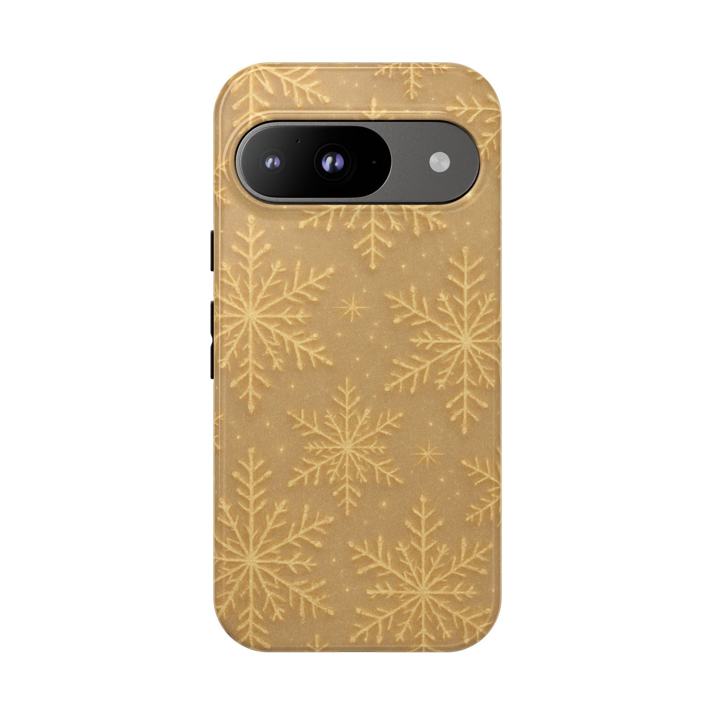 Golden Snowflake Holiday iPhone Case