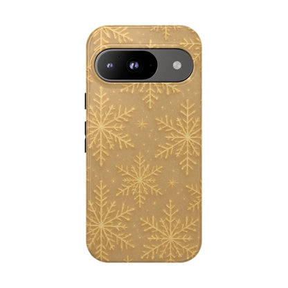 Golden Snowflake Holiday iPhone Case