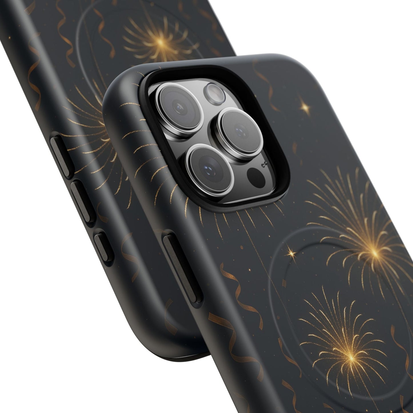 Gold Fireworks Celebration iPhone Case with MagSafe