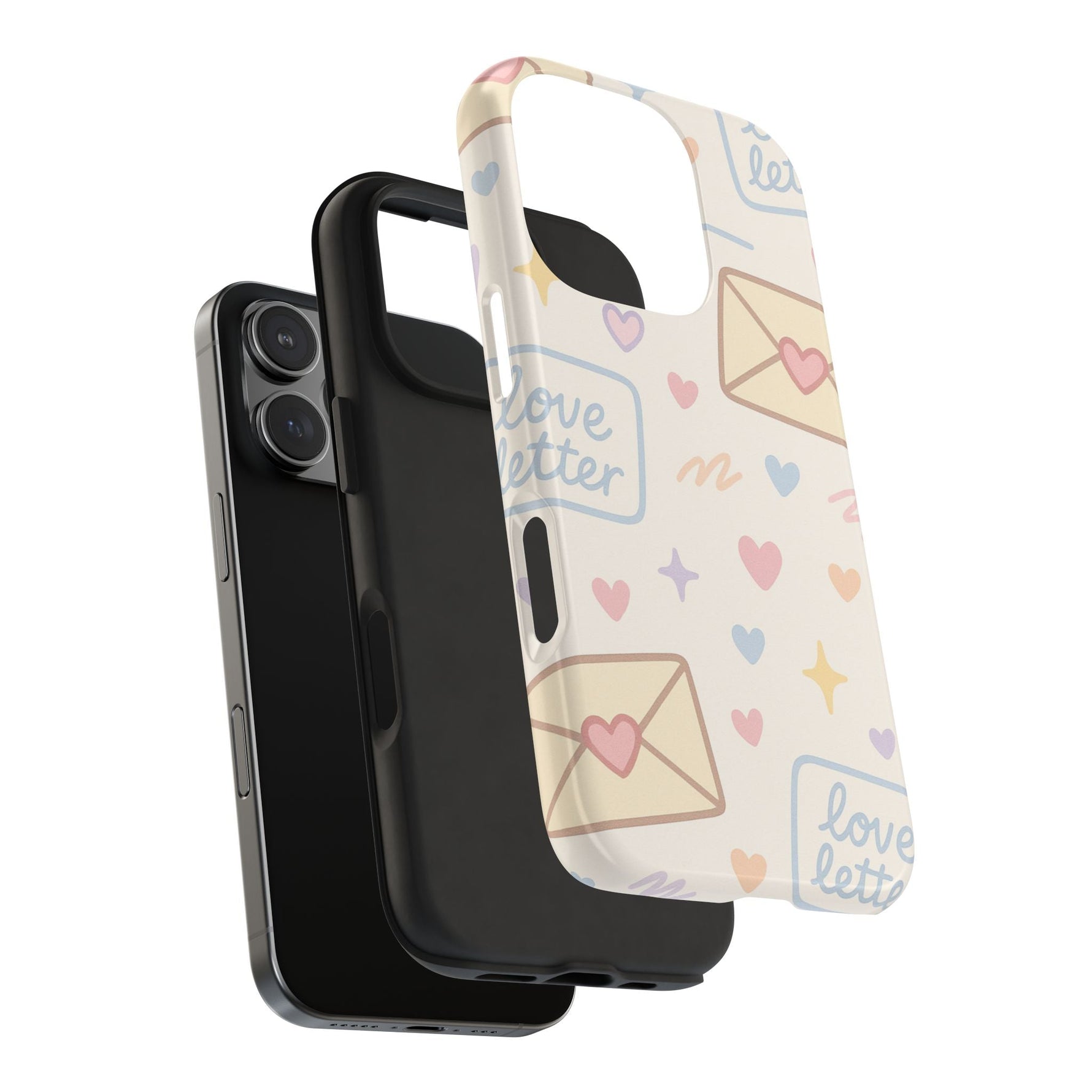Pastel Love Letter Hearts Impact Phone Case  Shamo's
