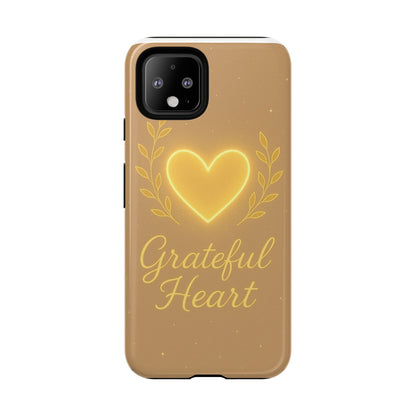 Grateful Heart iPhone Case — Warm Neon Heart