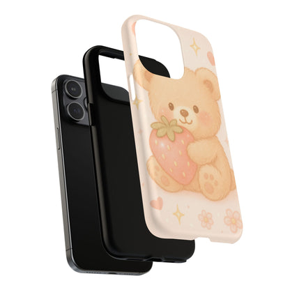 Strawberry Teddy iPhone Case with MagSafe