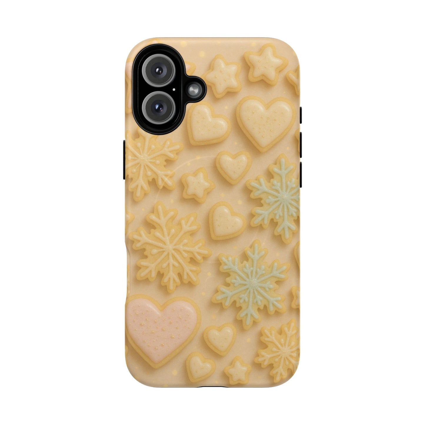 Heart & Snowflake Holiday iPhone Case — compatible with MagSafe - Shamo's