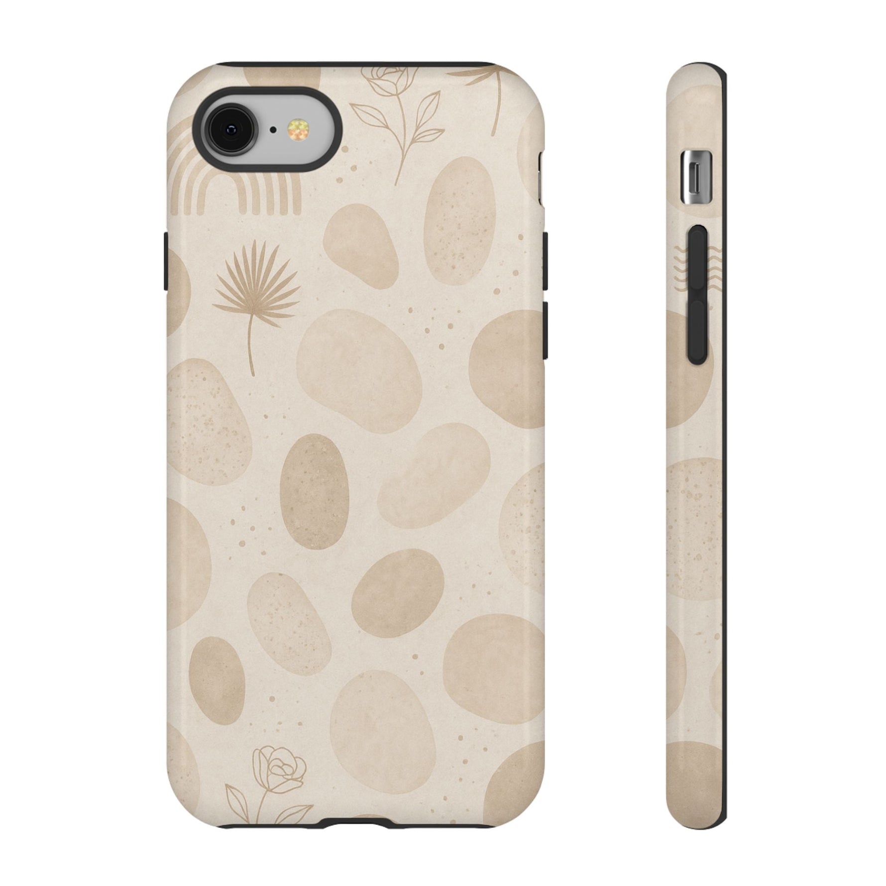 Neutral Pebble Pattern Tough iPhone Case  Shamo's