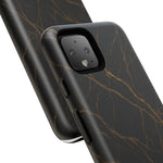 Black Marble Tough iPhone Case  Shamo's