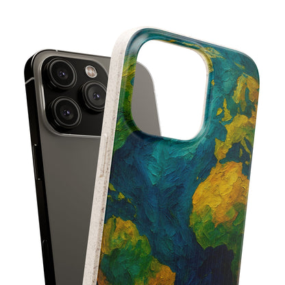 Biodegradable Phone Case — Earth Illustration Eco-Friendly Case  Shamo's
