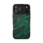 Emerald Marble with Gold Veins iPhone Case | with MagSafe  Shamo's iPhone 17 Pro Max / Matte