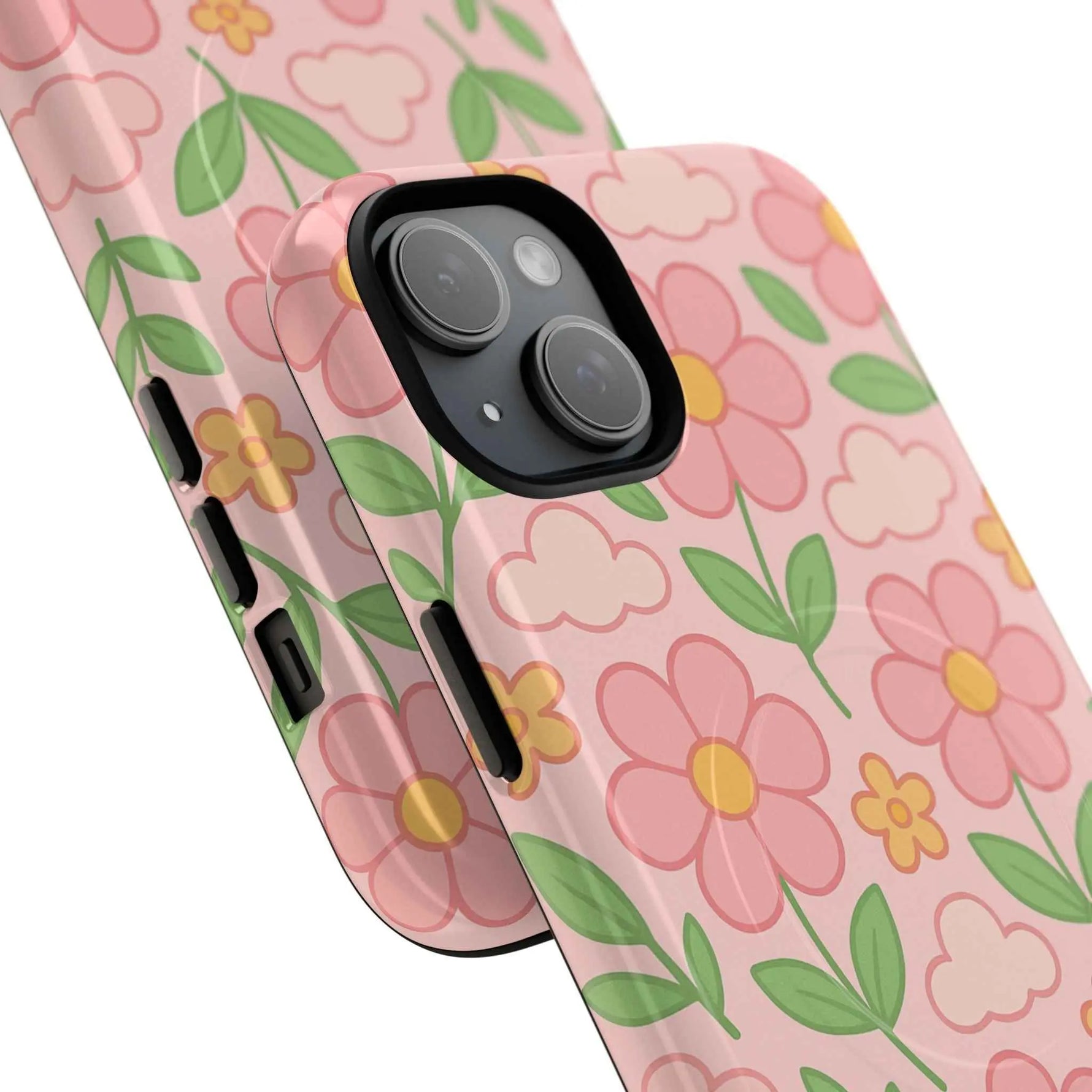 Floral Tough MagSafe Magnetic Phone Case - Stylish Protection for Your Device