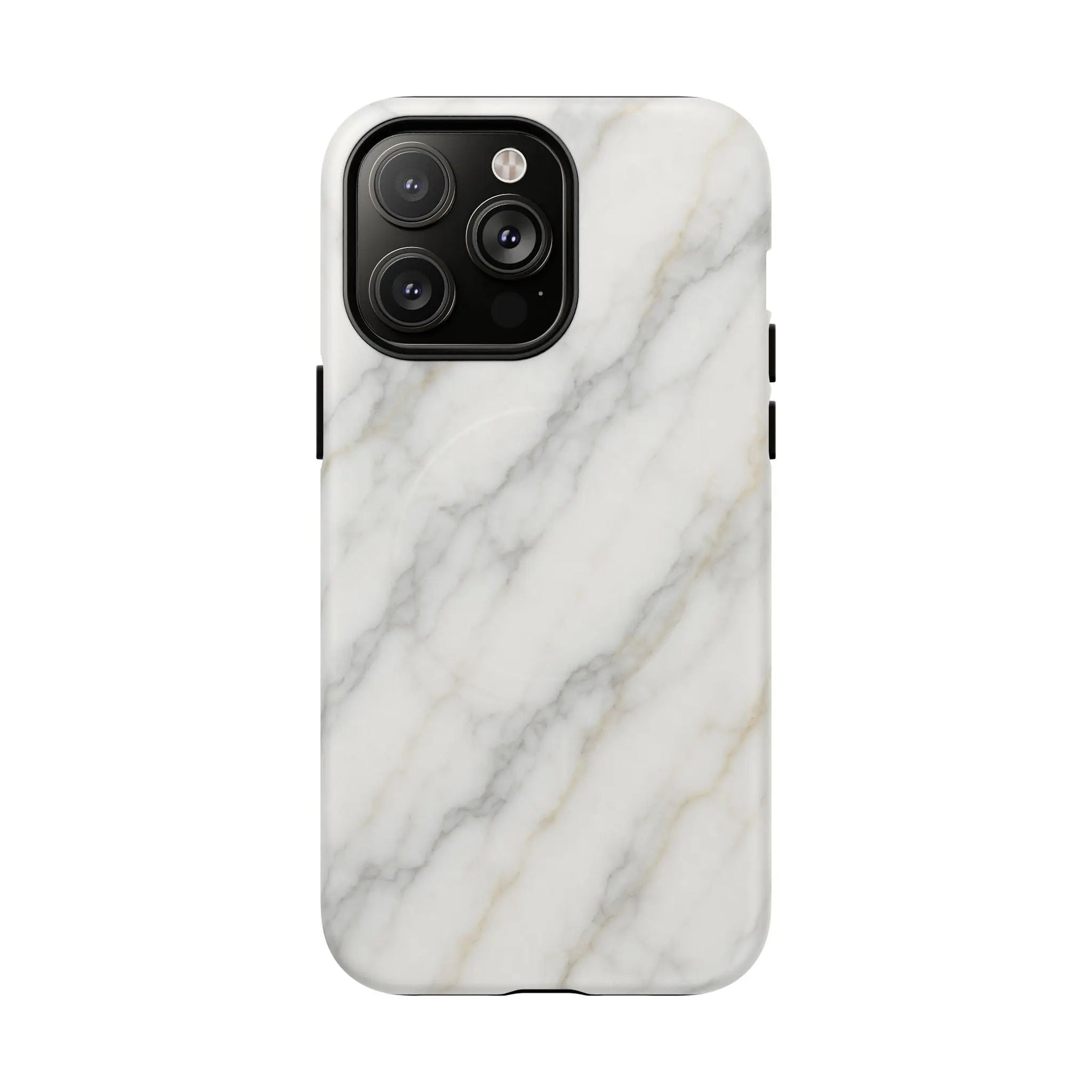 Classic White Marble iPhone Case with MagSafe - Shamo's