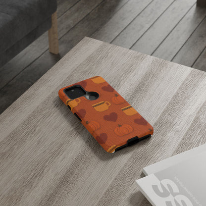 Fall Pumpkin & Coffee iPhone Case
