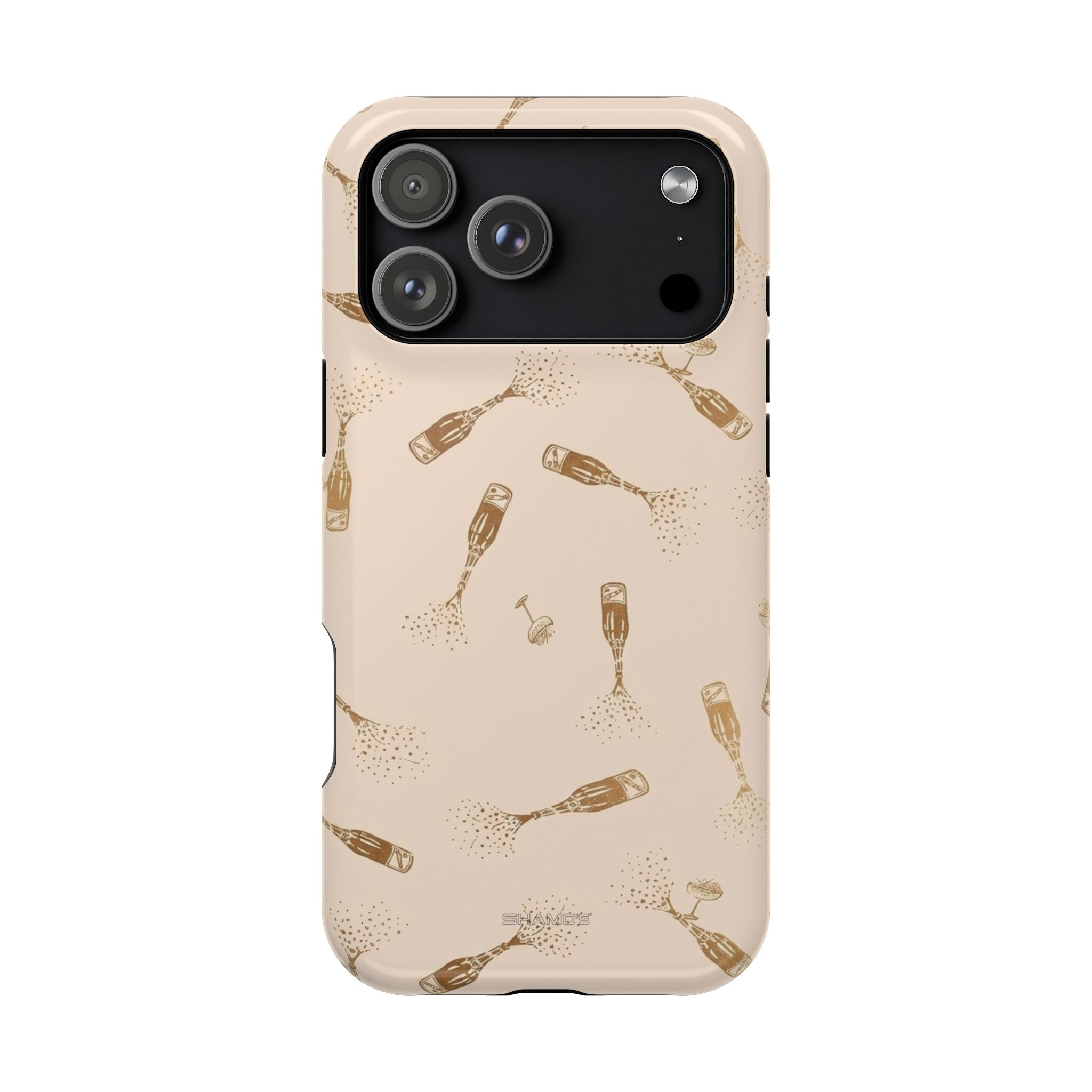 Champagne Bubbles Impact-Resistant Phone Case | MagSafe