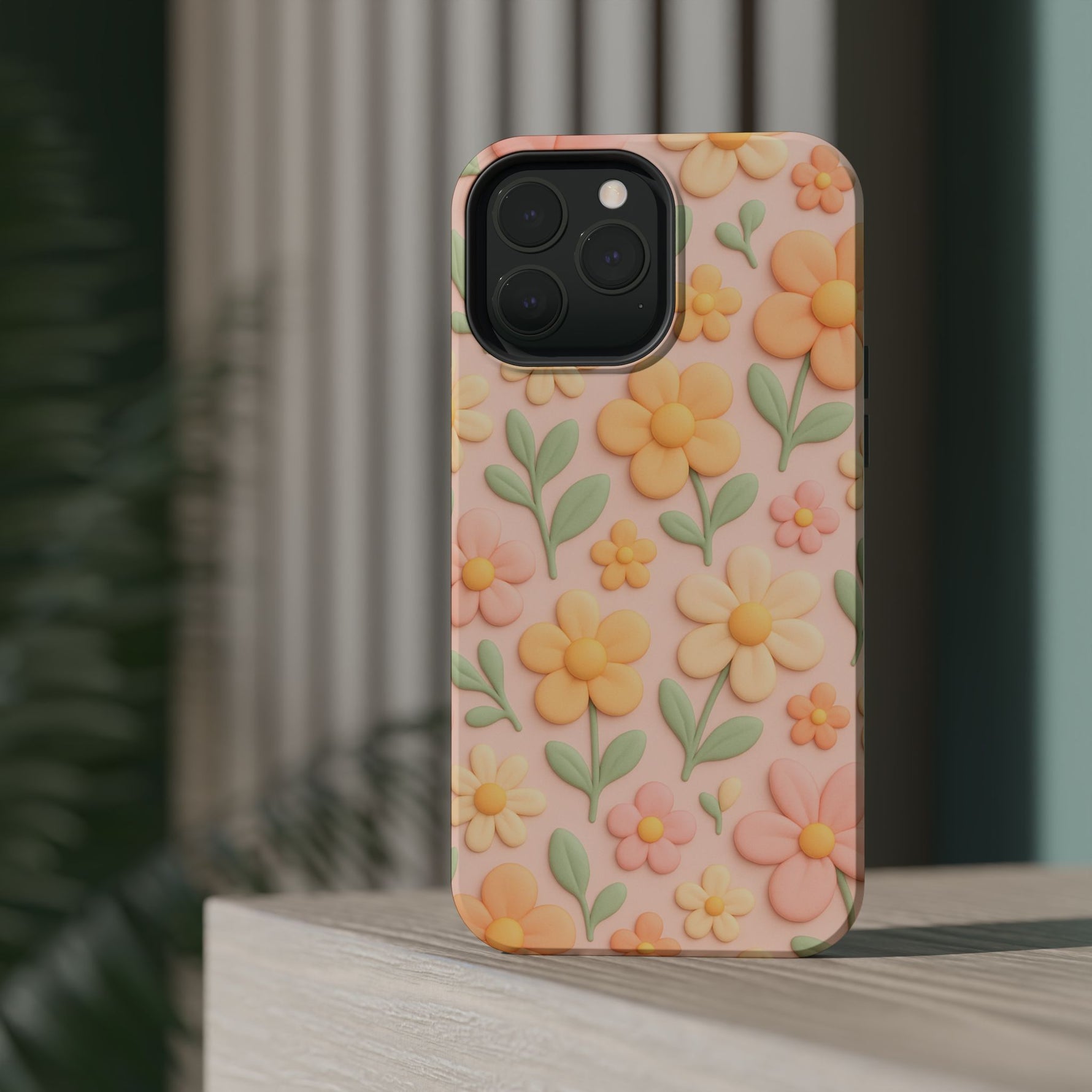 Vintage Floral 3D iPhone Case | MagSafe Compatible - Shamo's