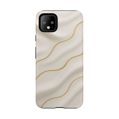 Elegant Gold Wave Tough iPhone Case