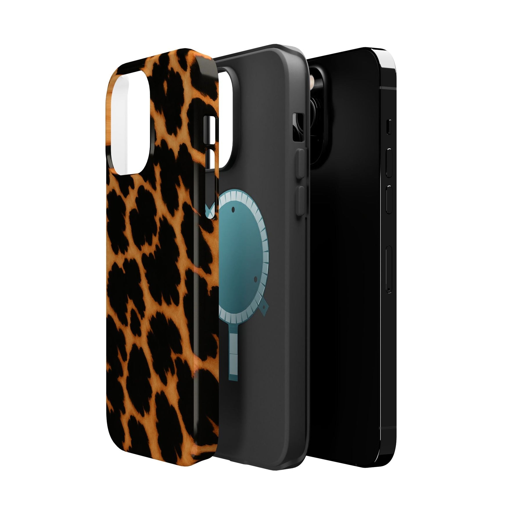 Leopard Print Impact-Resistant iPhone Case with MagSafe Compatibility  Shamo's