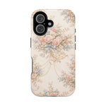 Floral Vintage Rose Phone Case, MagSafe Impact-Resistant - iPhone 16 / Matte - Shamo's