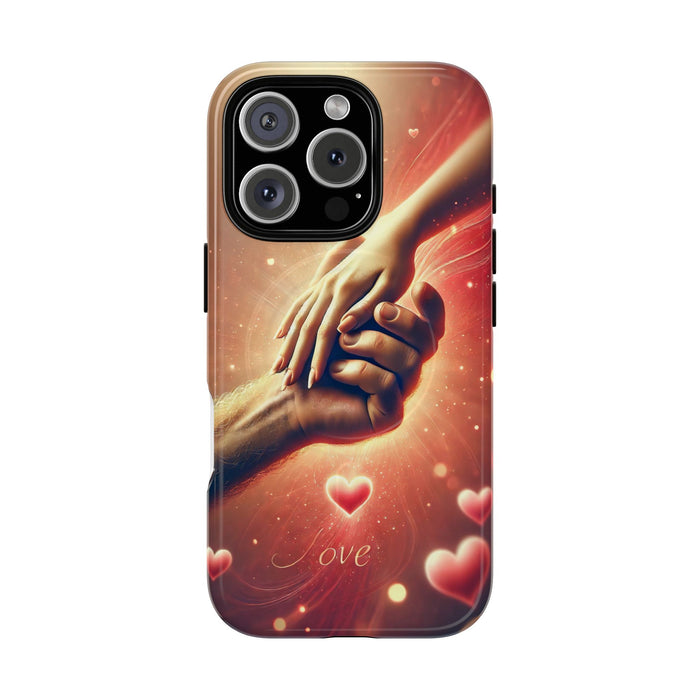 Magnetic Phone Case - Hands in Love Design - Compatible with MagSafe