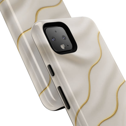 Elegant Gold Wave Tough iPhone Case