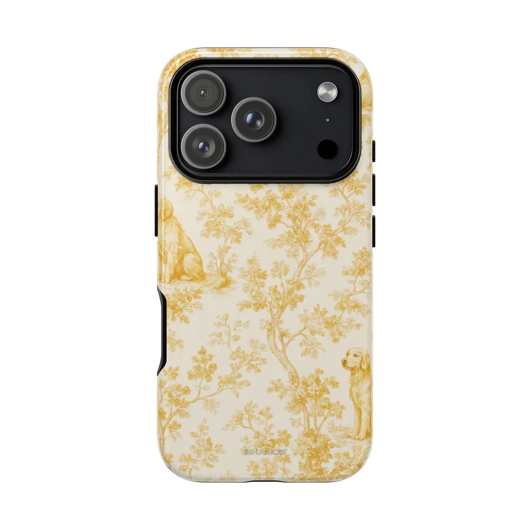 Golden Retriever Pattern Phone Case — Impact Resistant Tough Cases