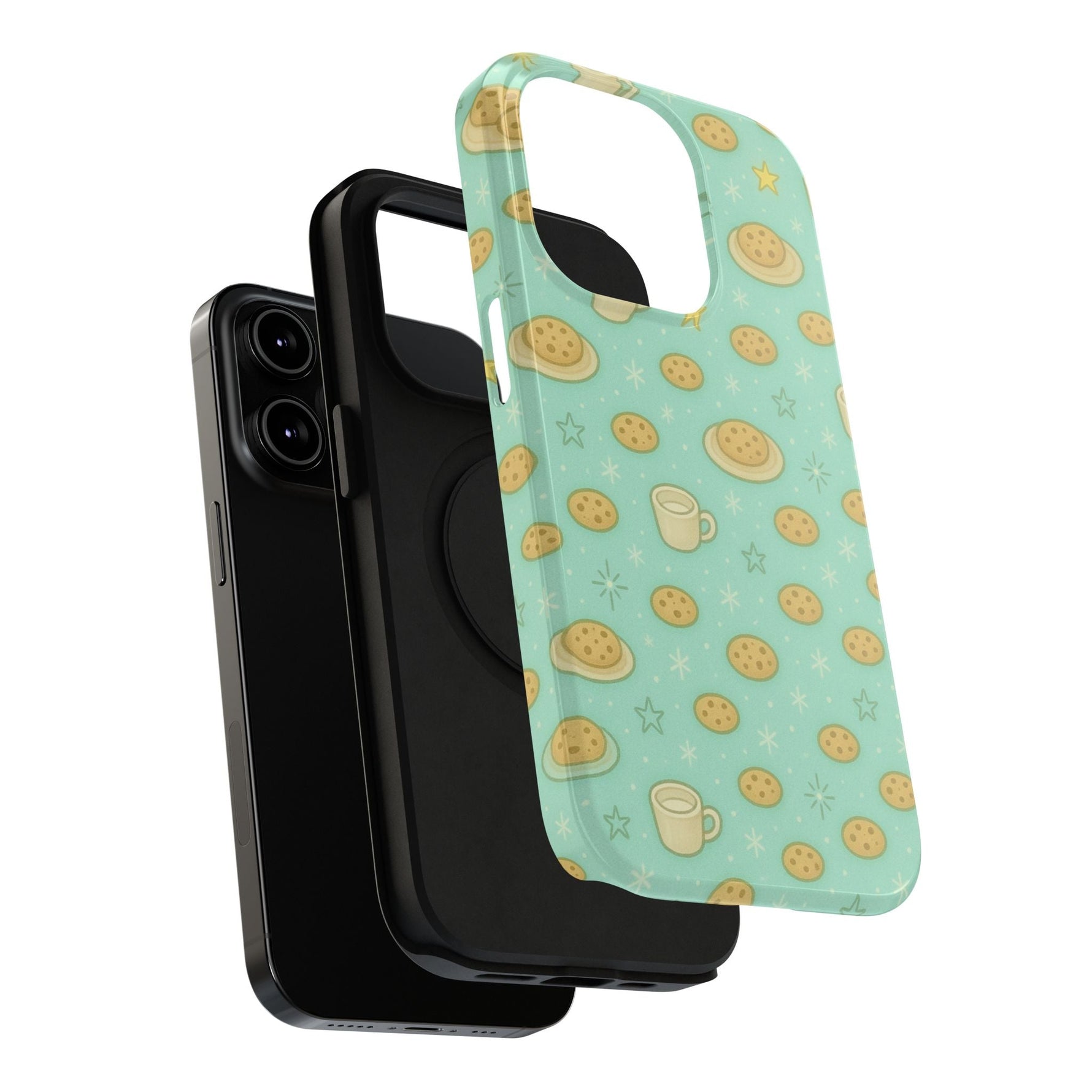 Cookie & Coffee Pattern Tough iPhone Case — Impact-Resistant  Shamo's