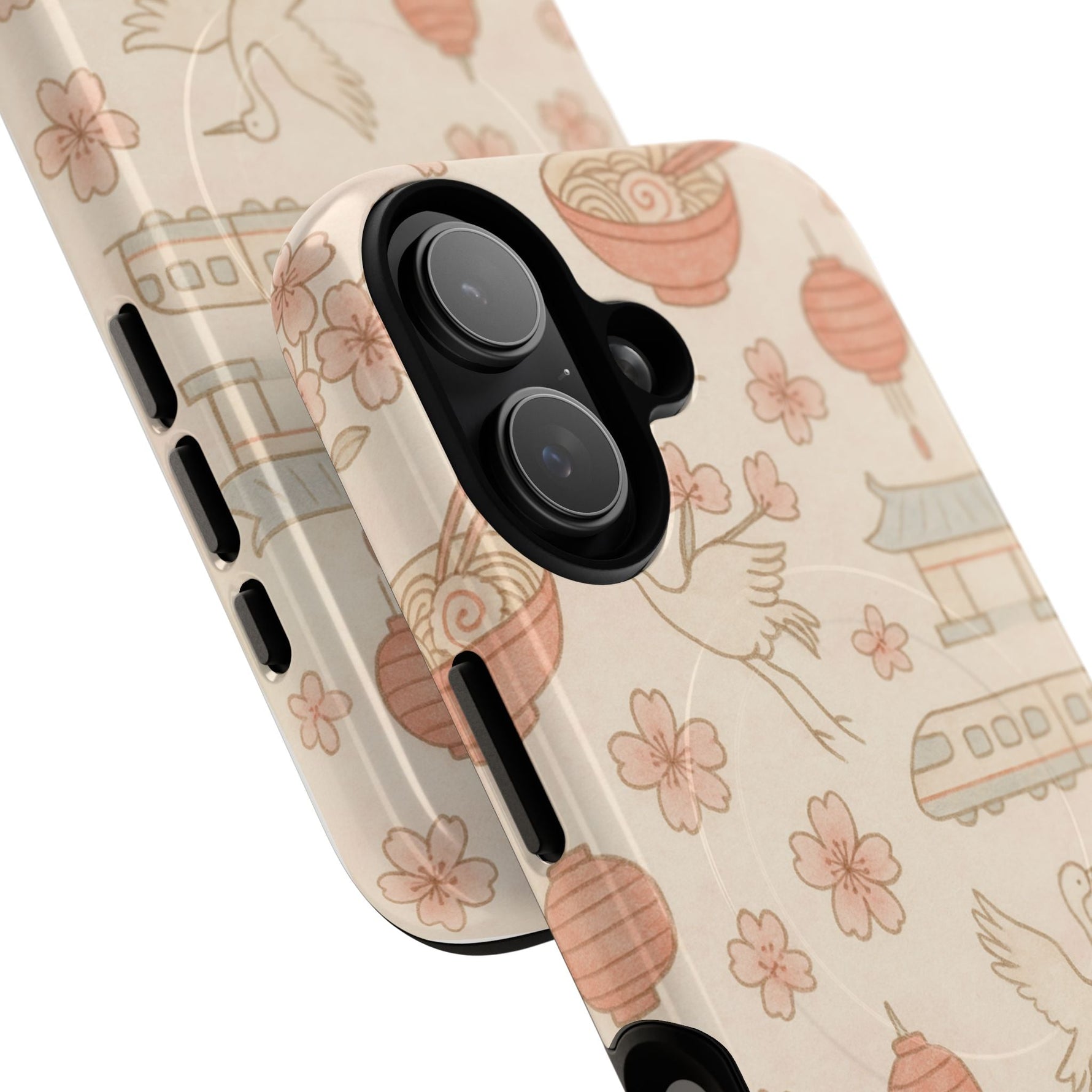 Japan Hand-Drawn Cherry Blossom iPhone Case with MagSafe  Shamo's