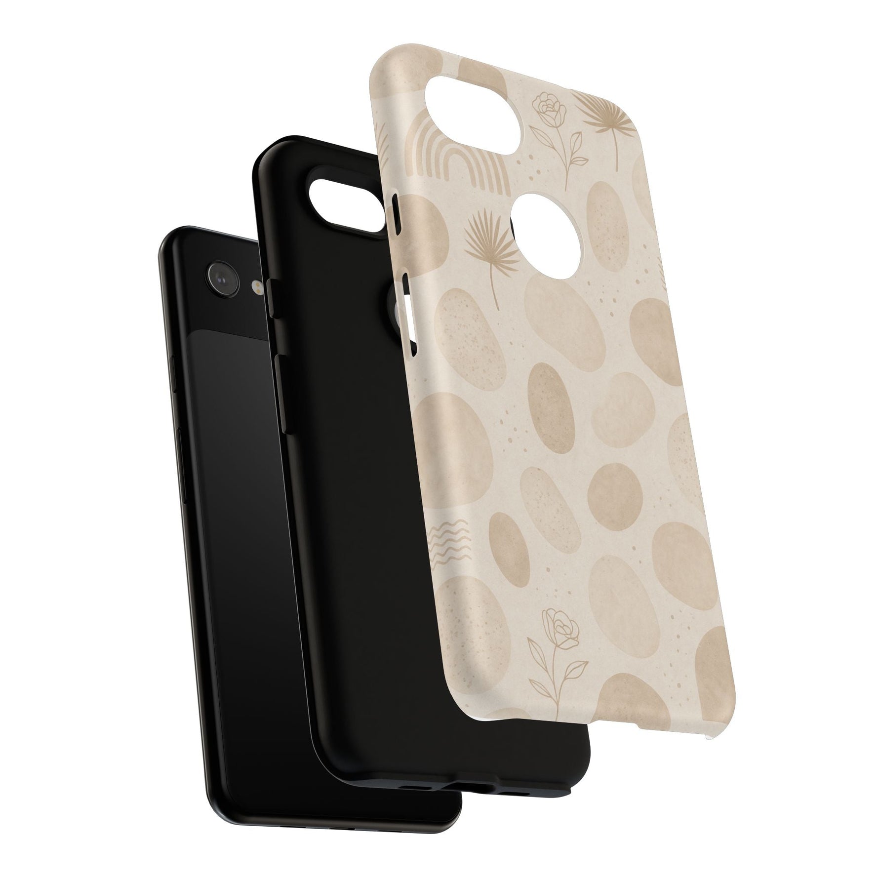 Neutral Pebble Pattern Tough iPhone Case  Shamo's
