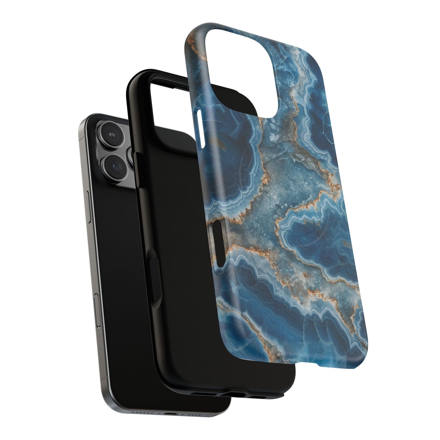 Blue Agate Marble iPhone Case —with MagSafe